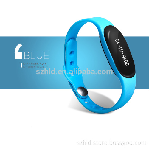 hotselling and useful bracelet statistic steps&heart-rate bluetooth smart bracelets with clock remind